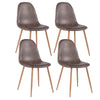 Charlton Vintage Upholstered Side Chair (Set of 4), Brown #HA334