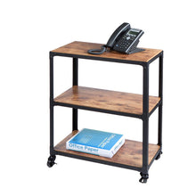 Load image into Gallery viewer, Charm&#39; 3 Tier Wood and Metal Utility Cart 2368
