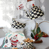 Black Check Free Standing Paper Towel Holder