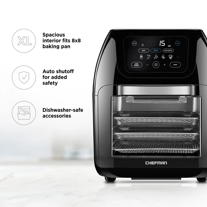 Chefman Multifunctional Digital Air Fryer And Oven, 10 Liter