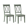 Load image into Gallery viewer, Set of 2 Cheryll solid wood cross back side chair #5007