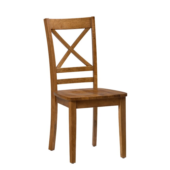 SET OF 2 Chipman Solid Wood Cross Back Side Chair