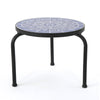 Blue/White Chittenden Stone/Concrete Side Table K8452