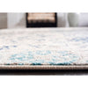 4' x 6' Christa Damask Area Rug in Cream/Light Gray Hues