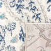 4' x 6' Christa Damask Area Rug in Cream/Light Gray Hues