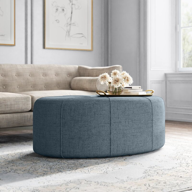 Christopher 48.5'' Wide Tufted Oval Cocktail Ottoman