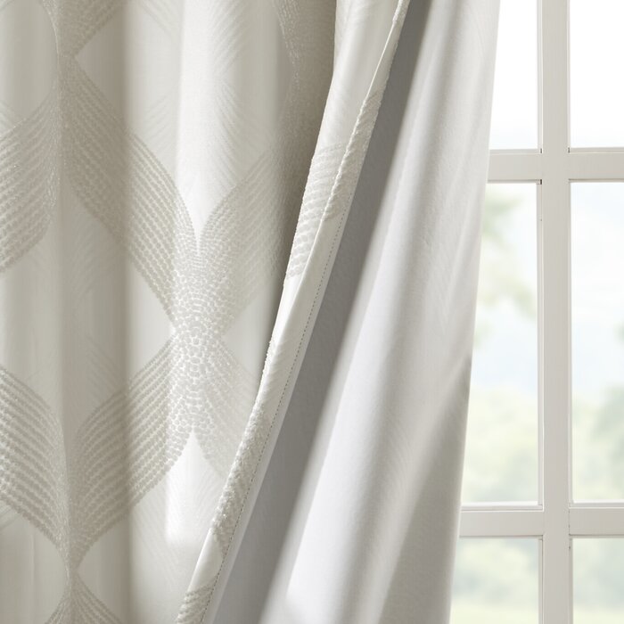 50"W x 84"L Chyla Polyester Curtain