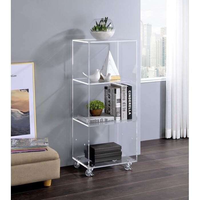 (3 Shelves) 40.28” H x 15.75” W x 11.81”D Ciera 15.75'' W Plastic Cube Bookcase