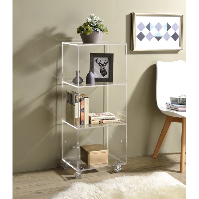 (3 Shelves) 40.28” H x 15.75” W x 11.81”D Ciera 15.75'' W Plastic Cube Bookcase