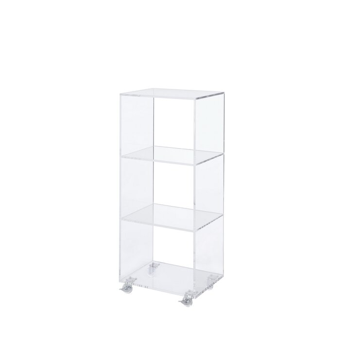 (3 Shelves) 40.28” H x 15.75” W x 11.81”D Ciera 15.75'' W Plastic Cube Bookcase