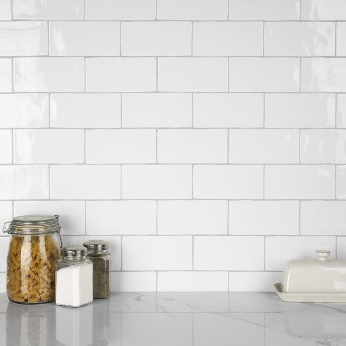 1 Box - Citadel 3" x 6" Ceramic Subway Tile, White - 5.67 Square Feet (#K6539)