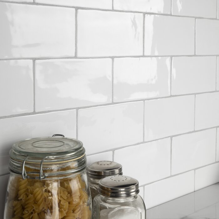 1 Box - Citadel 3" x 6" Ceramic Subway Tile, White - 5.67 Square Feet (#K6539)