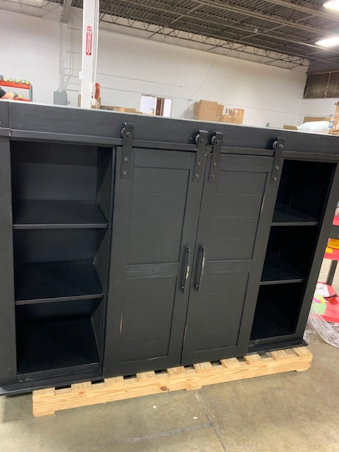 Black 68" Wide  Dining Hutch CL958