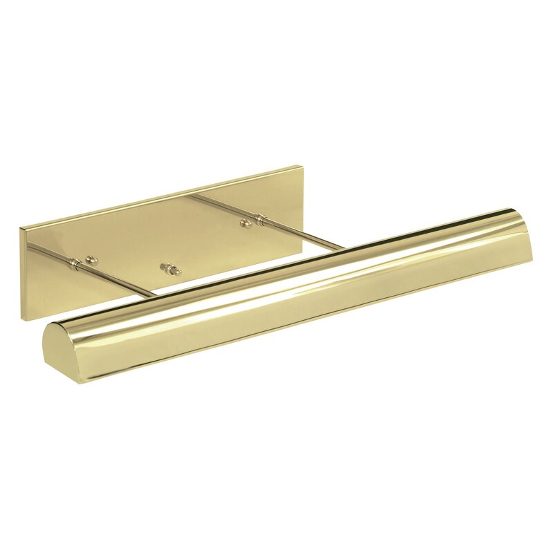 4.5" H X 24" W X 9.25" D Polished Brass Classic 3-Light Hardwired Wall Picture Light KB2469-A4-B4-P1