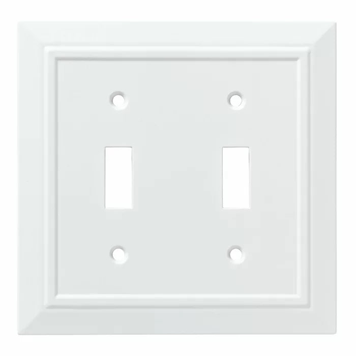 Classic Architecture 2-Gang Toggle Light Switch Wall Plate