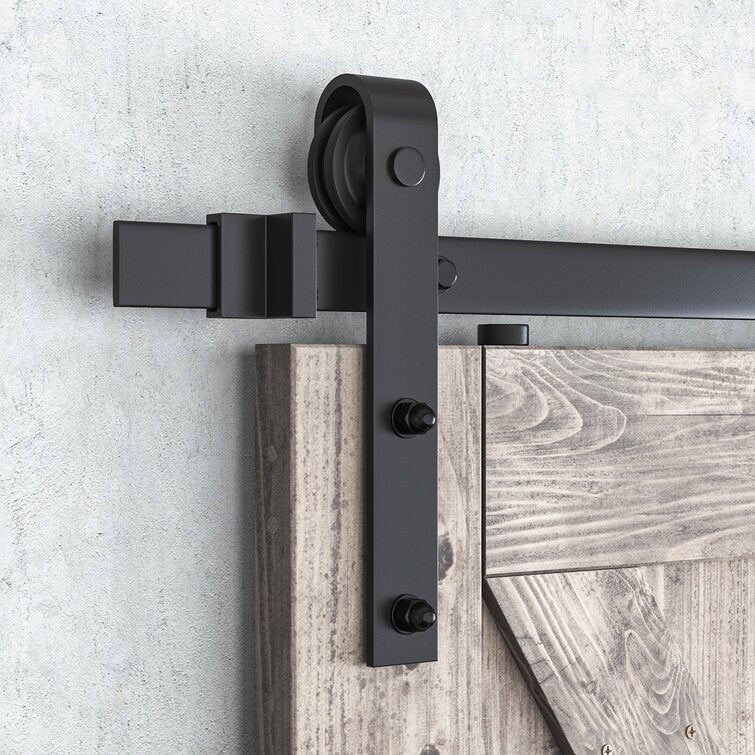 120 in. Classic Design Sliding Standard Double Barn Door Hardware Kit