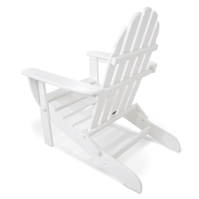 White Classic Folding Adirondack Chair