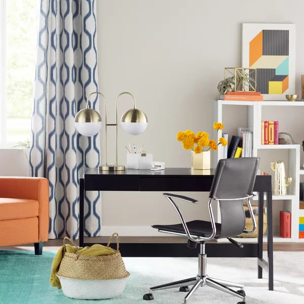 Clayburgh Geometric Room Darkening Grommet Single Curtain Panel 52"W x 84"L
