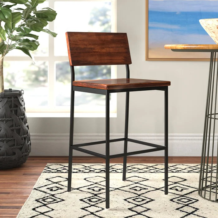 Clea Solid Wood Bar & Counter Stool