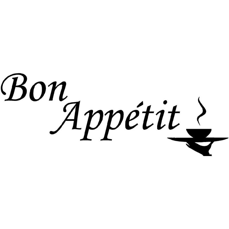 11" H x 30" W x 0.01" D Clemson Bon Appétit Wall Decal