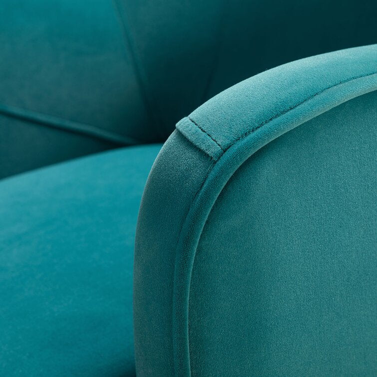 Blue Cleo 26'' Wide Velvet Armchair