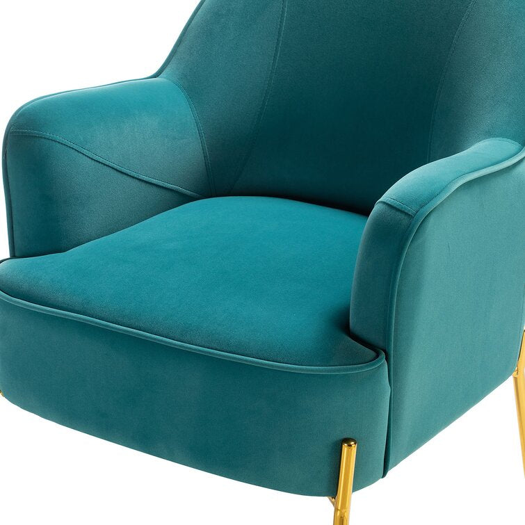 Blue Cleo 26'' Wide Velvet Armchair