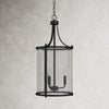 Black Cleveland Dimmable Lantern Cylinder Chandelier