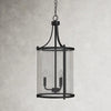 Black Cleveland Dimmable Lantern Cylinder Chandelier