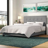 Cloer Tufted Upholstered Standard Bed, Gray - Queen (#K2206)