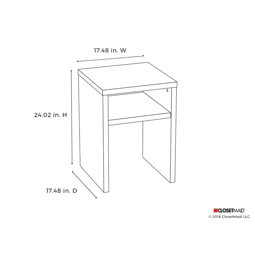 ClosetMaid Modular End Table - White