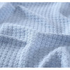 Queen Blue Coastal Cotton Blanket
