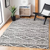 Cobos Geometric Area Rug in Black/Ivory rectangle 9'x12'