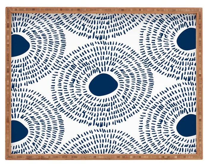 Blue Selena Ottoman/Coffee Table Tray PK270