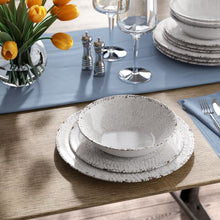 Load image into Gallery viewer, Cogswell Mauna Crackle 12 Piece Melamine Dinnerware Set, Service for 4 #HA7
