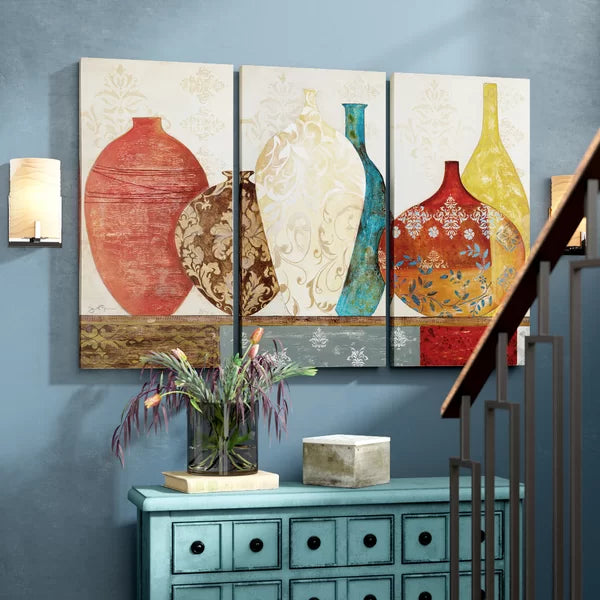 32" H x 64" W x 1.5" D Collection Of Memories - 3 Piece Unframed Multi-Piece Image on Canvas