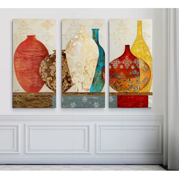 32" H x 64" W x 1.5" D Collection Of Memories - 3 Piece Unframed Multi-Piece Image on Canvas