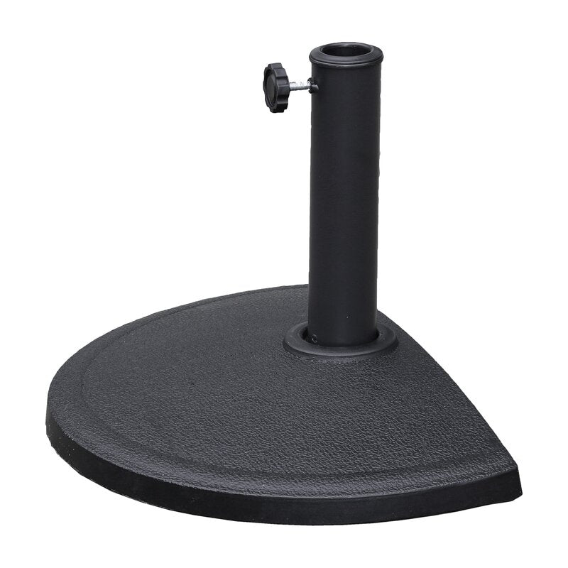 Black Collyn Compound Resin Free Standing Umbrella Base
