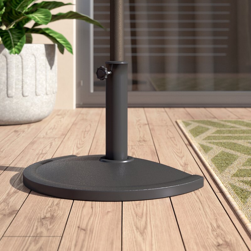 Black Collyn Compound Resin Free Standing Umbrella Base