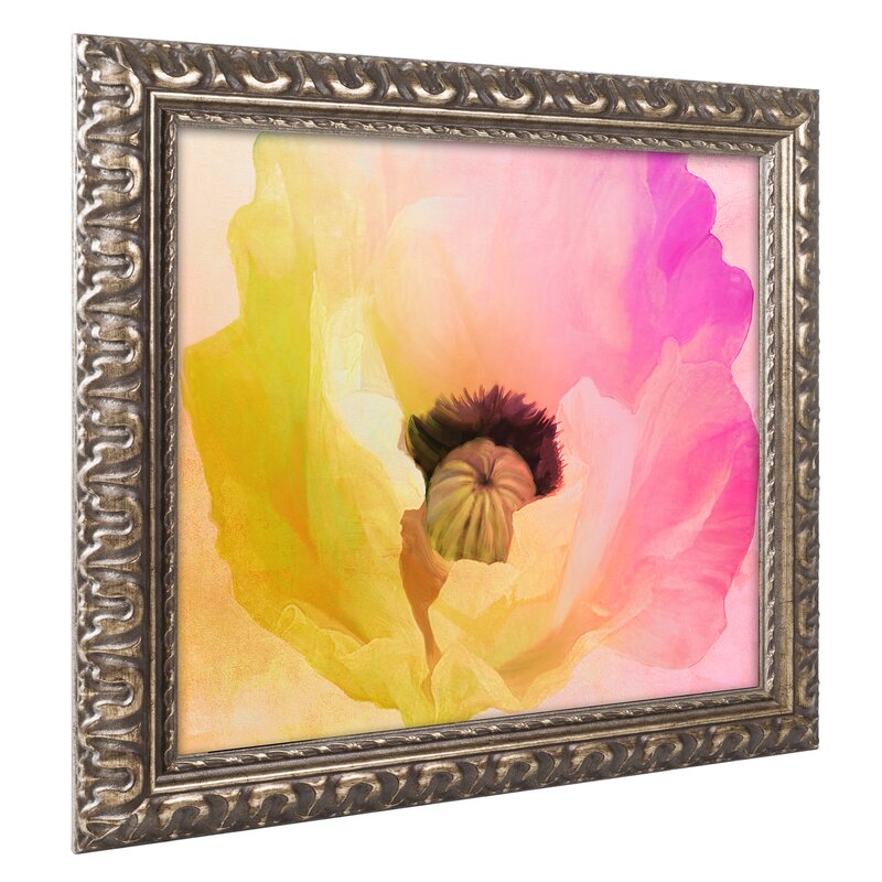 16" x20" Color Bakery Poppy Gradient II - Picture Frame Print on Canvas CYB798
