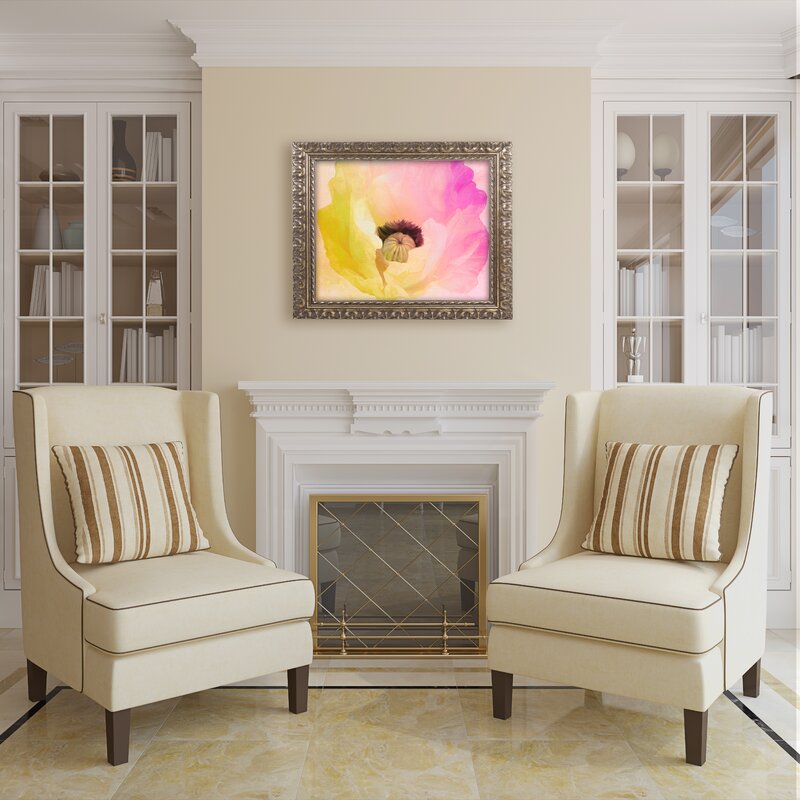 16" x20" Color Bakery Poppy Gradient II - Picture Frame Print on Canvas CYB798