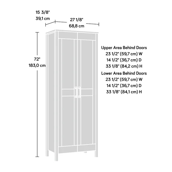 Colton 27.12'' Wide 4 - Shelf Storage Cabinet