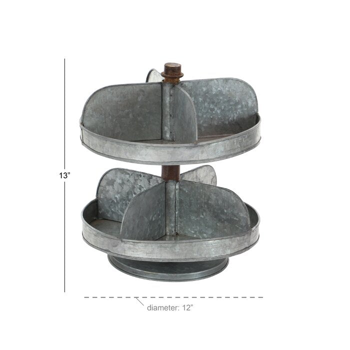 Compton Galvanized Tiered Stand #HA438