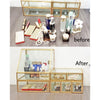 Gold Condon Glass  Makeup Organizer K8245