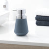 Blue/Chrome Conical 3 Piece Bathroom Accessory Set