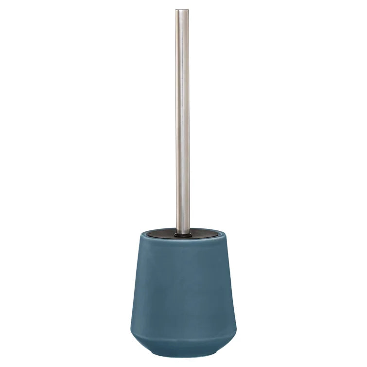 Blue/Chrome Conical 3 Piece Bathroom Accessory Set