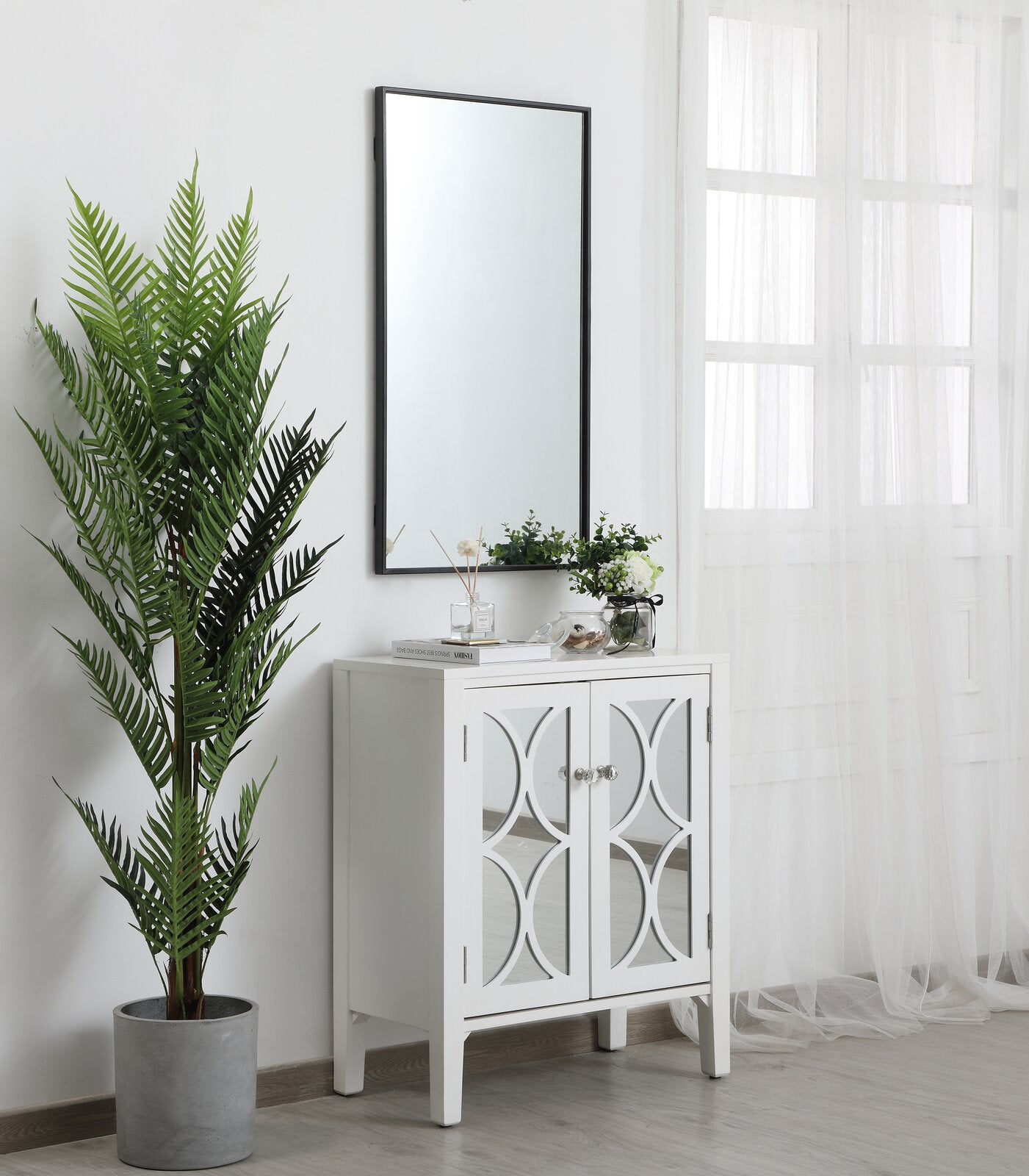 Black Connerton Modern & Contemporary Accent Mirror pt1152