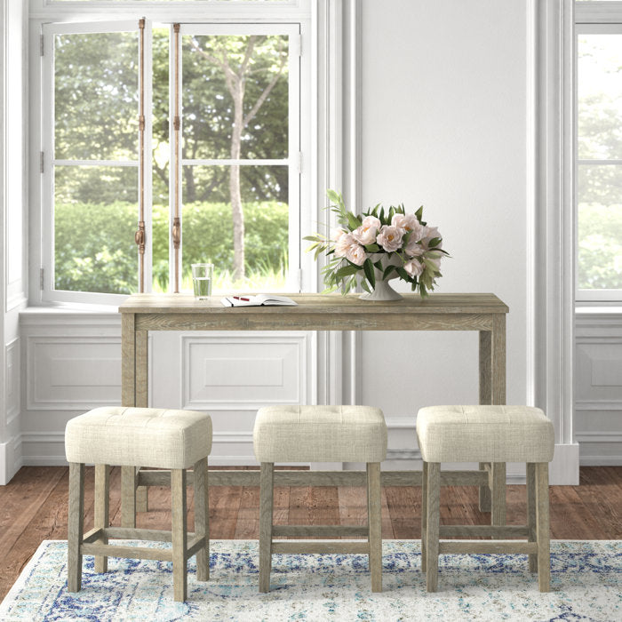 60'' L x 20'' W x 36'' H Connor 3 Person Counter Height Dining Set