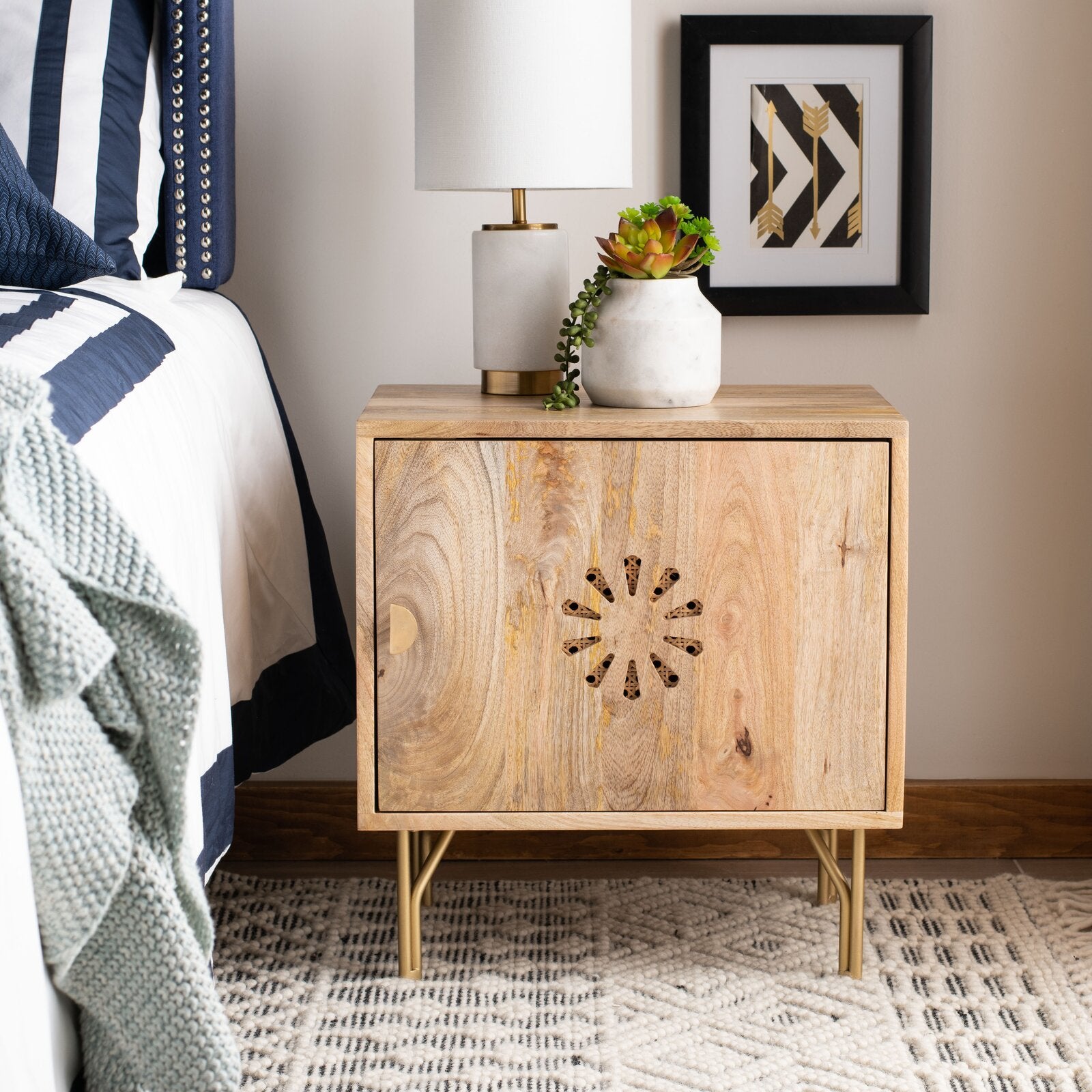 Natural Connor  Nightstand CL334