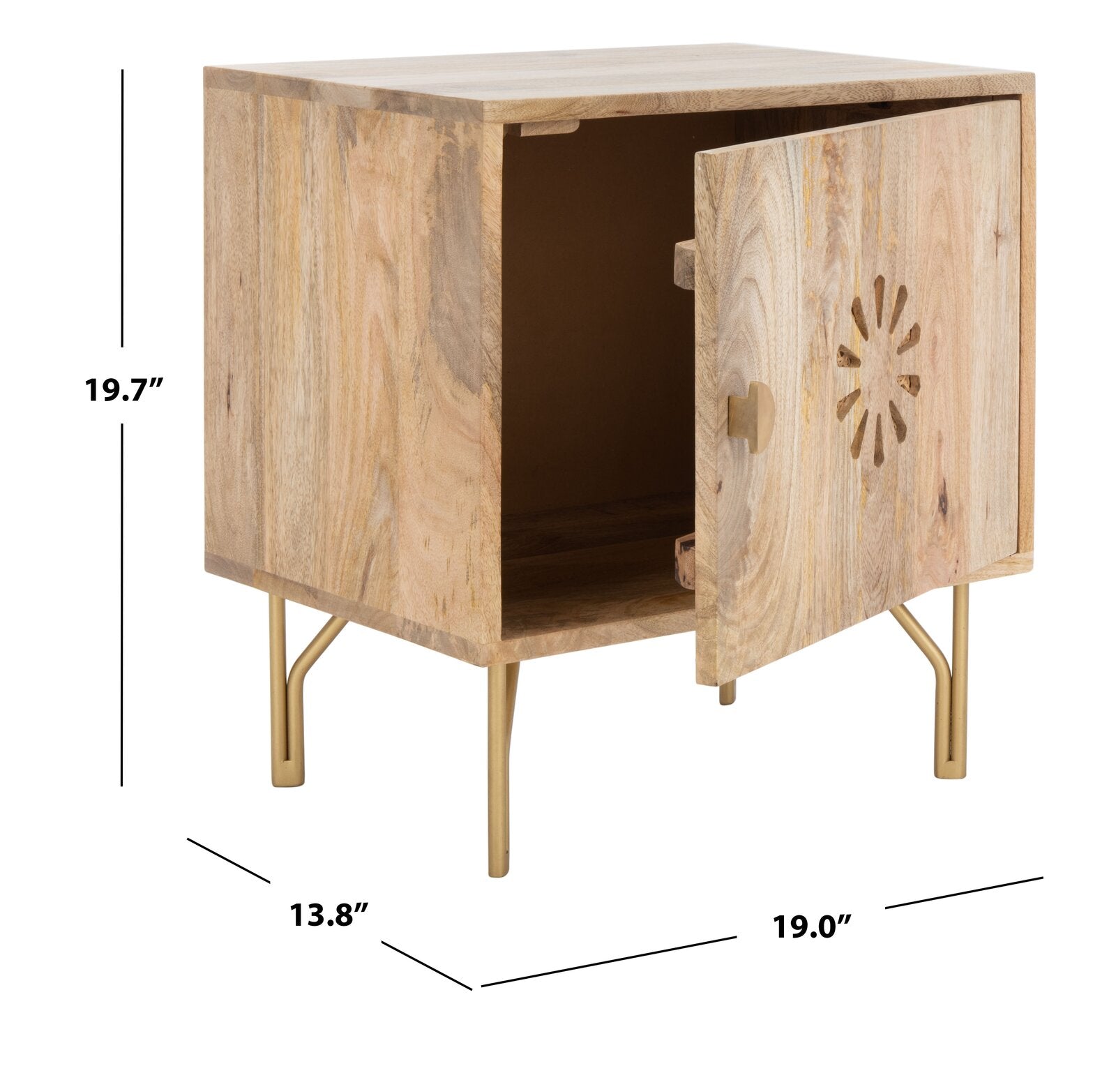 Natural Connor  Nightstand CL334