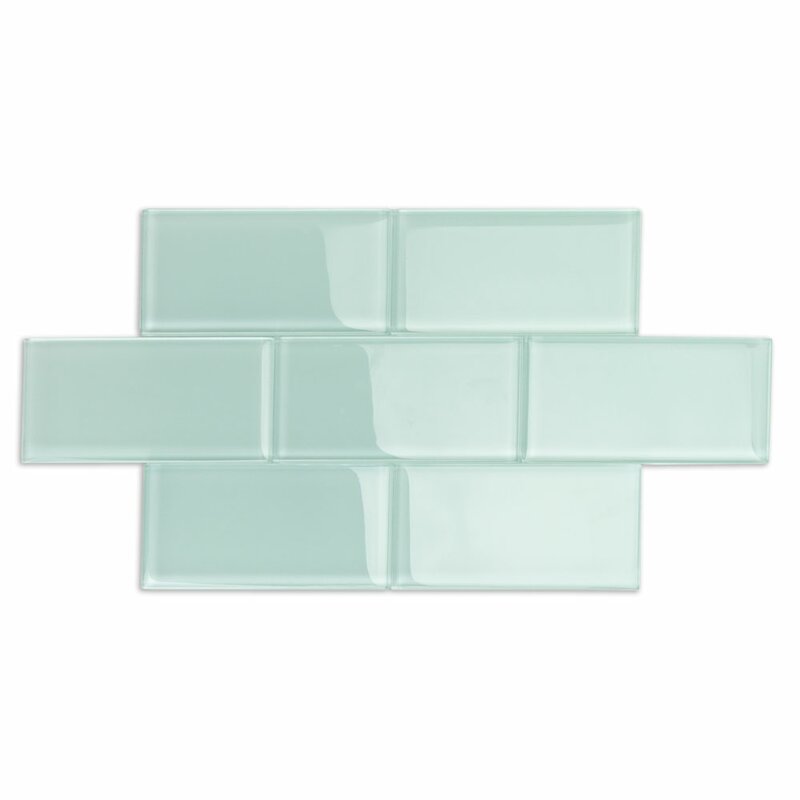 Contempo 3" x 6" Glass/Stone Subway Wall Tile (1 case) KBO303